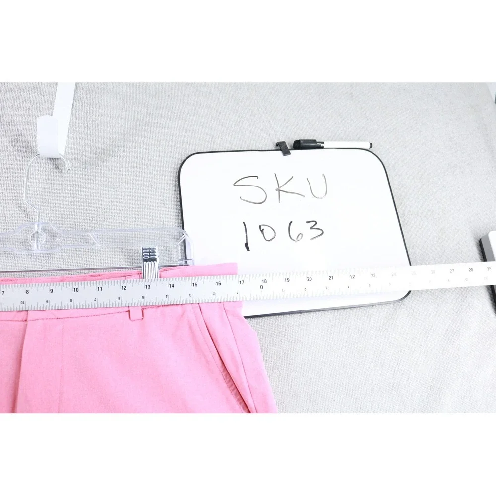 Vineyard Vines Performance Shorts Mens 33 Pink 1H0443 Stretch Golf Flat Front